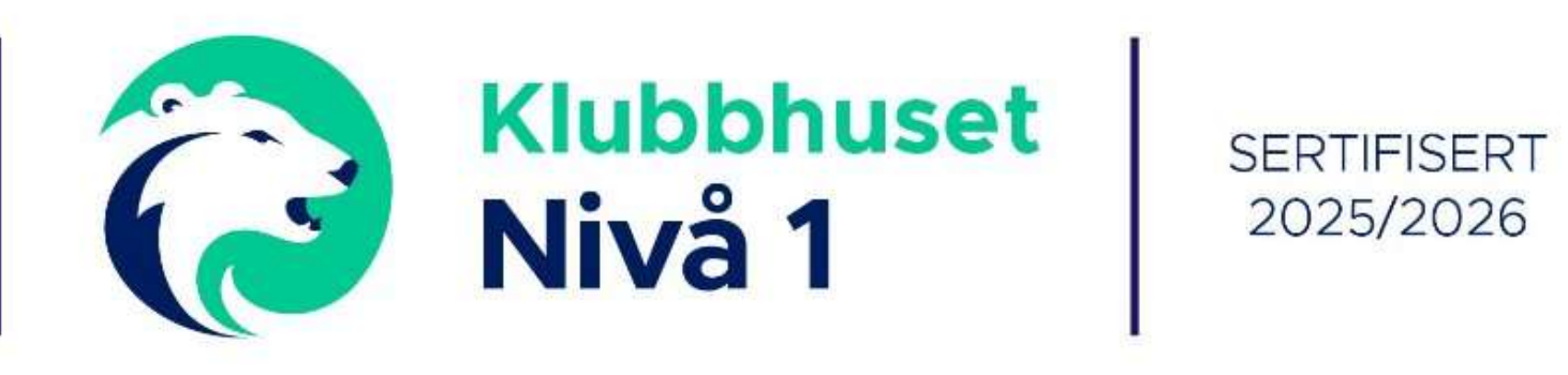 Klubbhuset nivå 1 – sertifisert 2025/2026